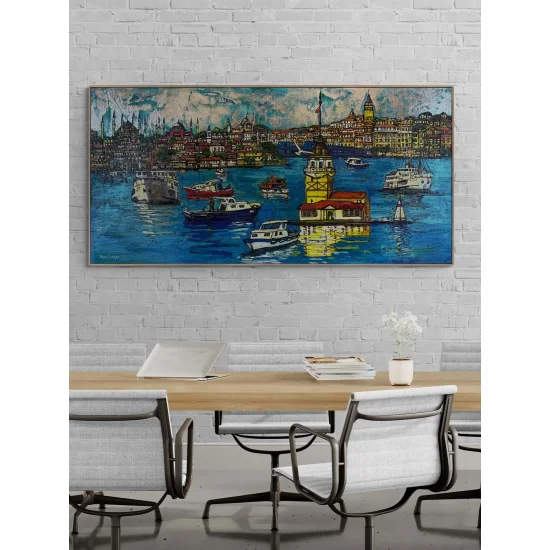 İstanbul’un Kalbi Yağlı Boya Tablosu