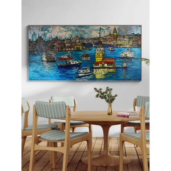İstanbul’un Kalbi Yağlı Boya Tablosu