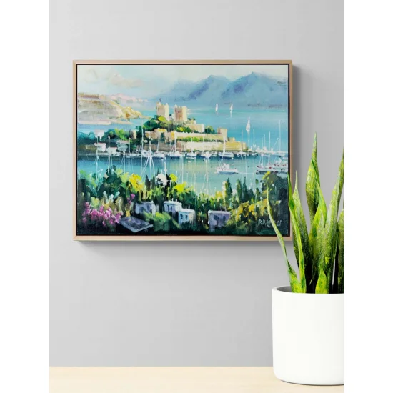 Blue of Bodrum Castle Oil Painting