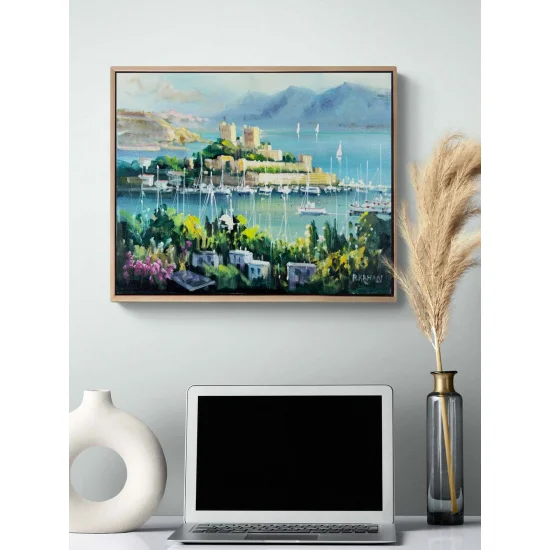 Blue of Bodrum Castle Oil Painting
