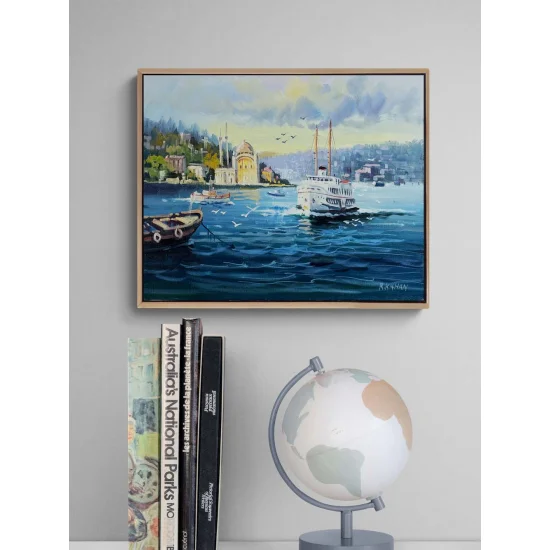 Ortaköyde Gün Yağlı Boya Tablosu