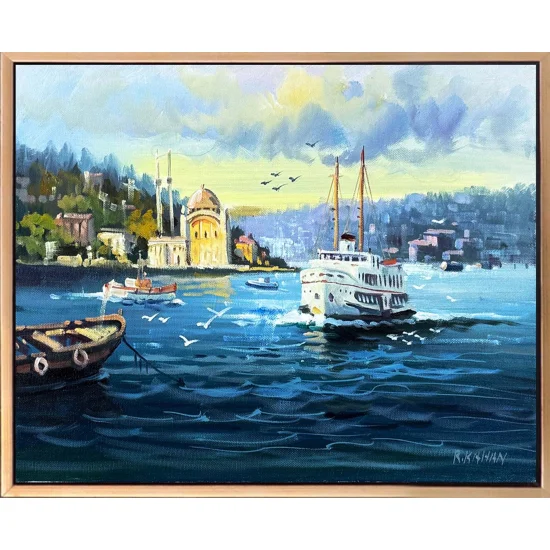 Ortaköyde Gün Yağlı Boya Tablosu