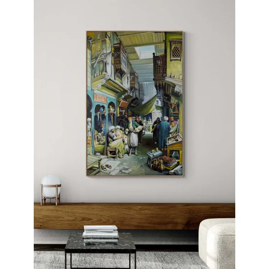 In the Old Istanbul Bazaar Oil Painting