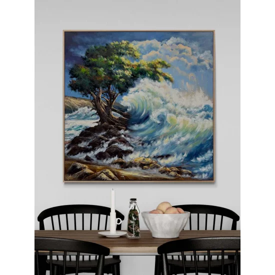 Dalga ve Direniş Yağlı Boya Tablosu