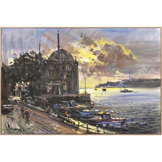 Sunrise in Ortaköy Oil Painting