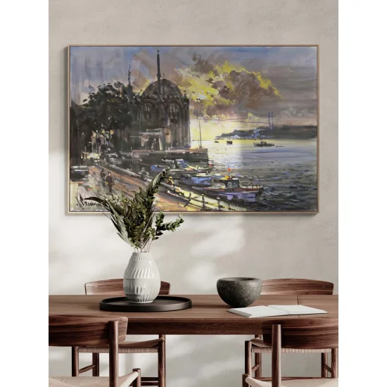 Sunrise in Ortaköy Oil Painting