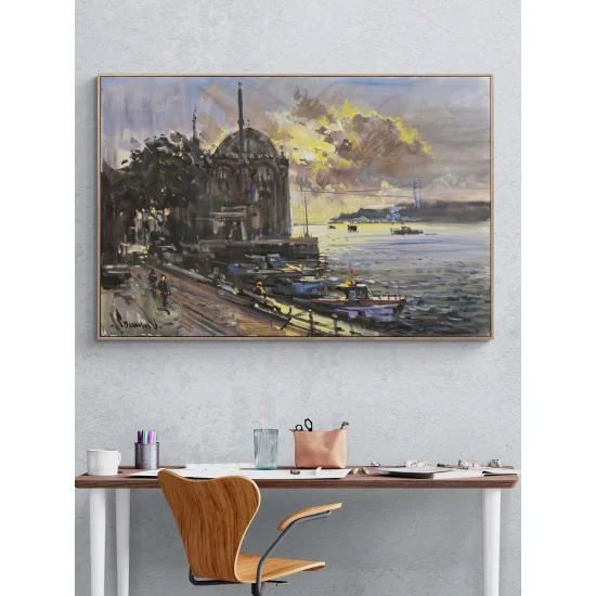 Sunrise in Ortaköy Oil Painting