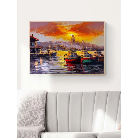 Sunset in Istanbul Oil Painting