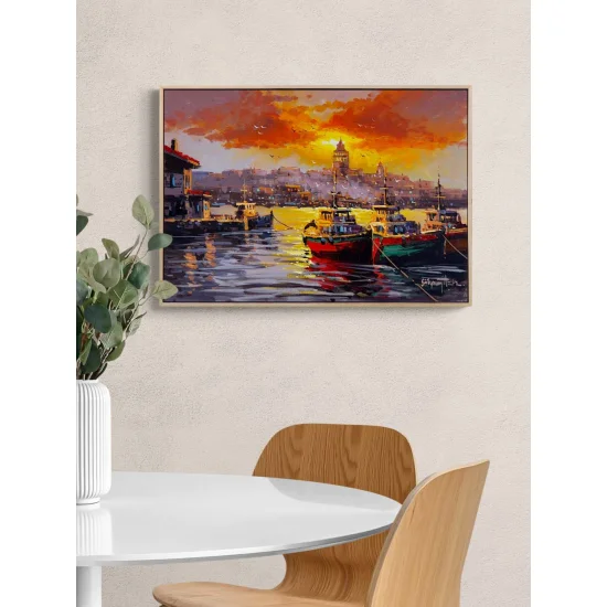 Sunset in Istanbul Oil Painting