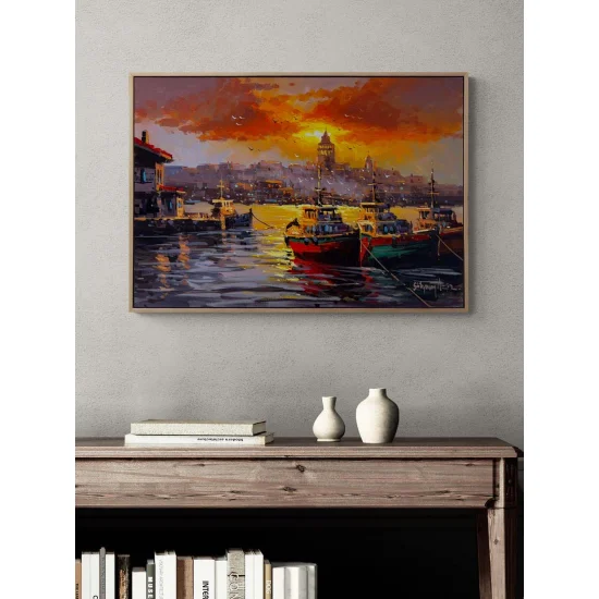 Sunset in Istanbul Oil Painting