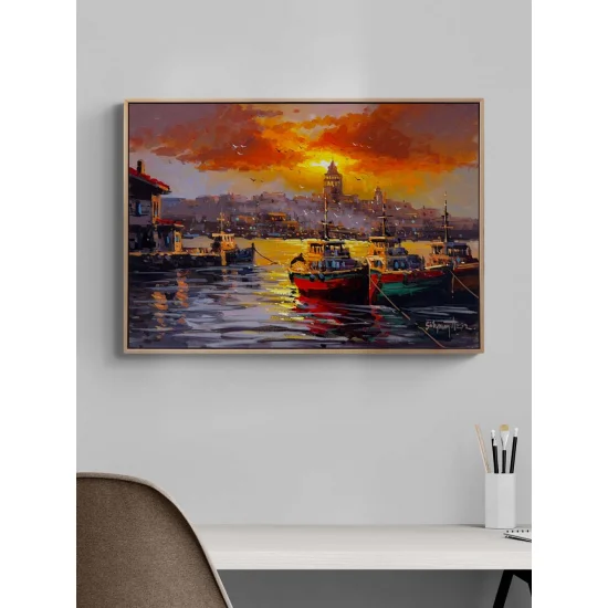 Sunset in Istanbul Oil Painting