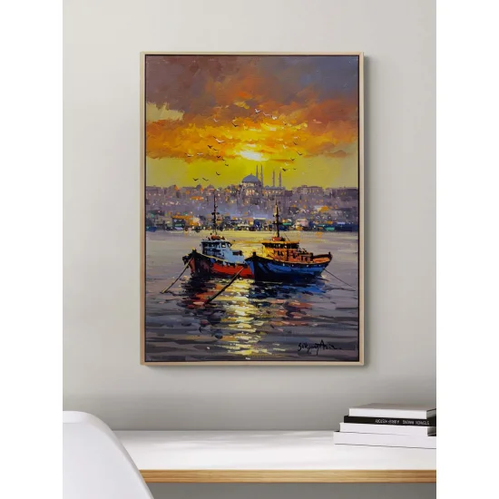 Kızıl Gökyüzü Yağlı Boya Tablosu