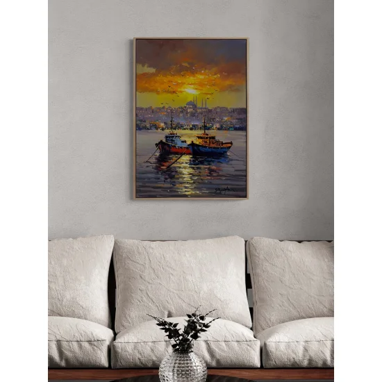 Kızıl Gökyüzü Yağlı Boya Tablosu