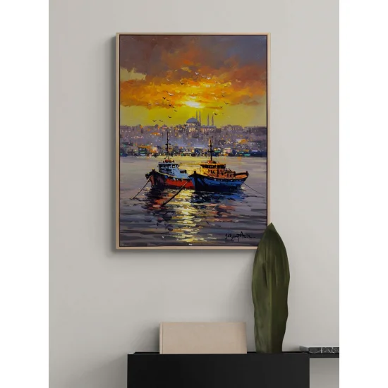 Kızıl Gökyüzü Yağlı Boya Tablosu