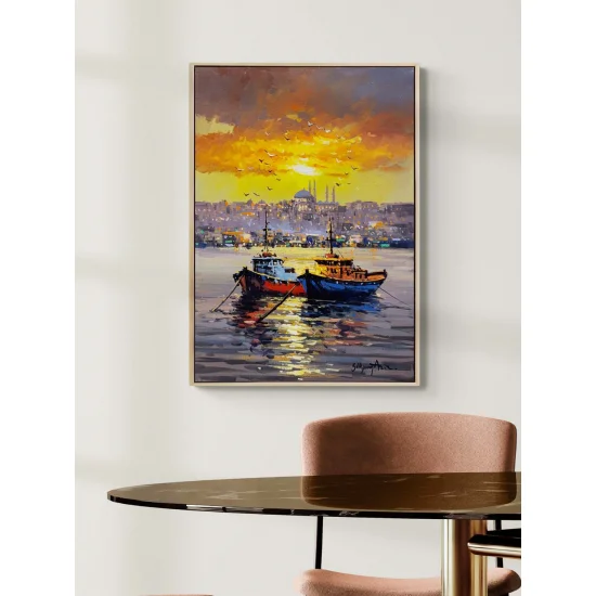 Kızıl Gökyüzü Yağlı Boya Tablosu