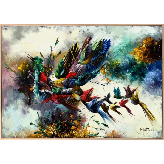 Simurgh of Colors Oil Painting