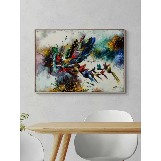 Simurgh of Colors Oil Painting