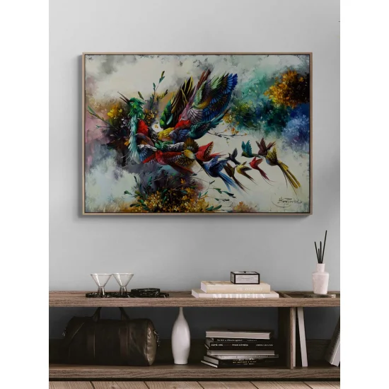 Simurgh of Colors Oil Painting