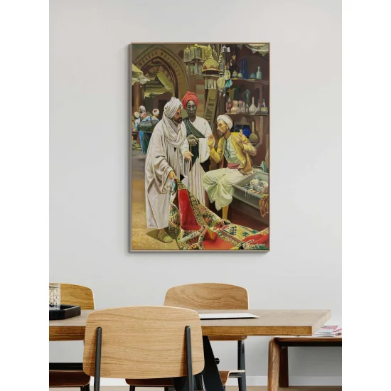 Bargain in the Bazaar Oil Painting