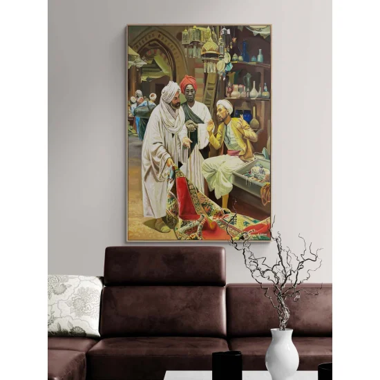 Bargain in the Bazaar Oil Painting
