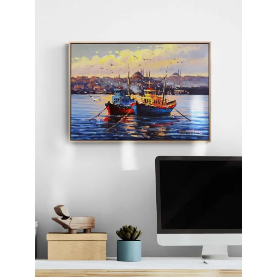 Boğazda Bir Esinti Yağlı Boya Tablosu