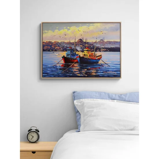 Boğazda Bir Esinti Yağlı Boya Tablosu