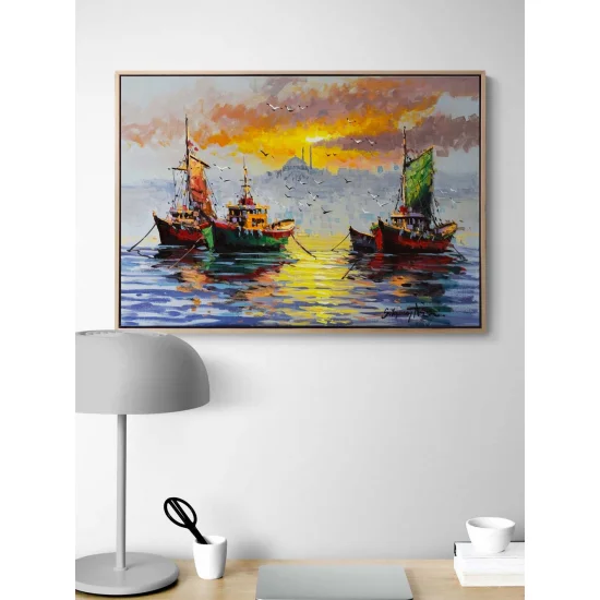 Boğazın Sessiz Avcıları Yağlı Boya Tablosu