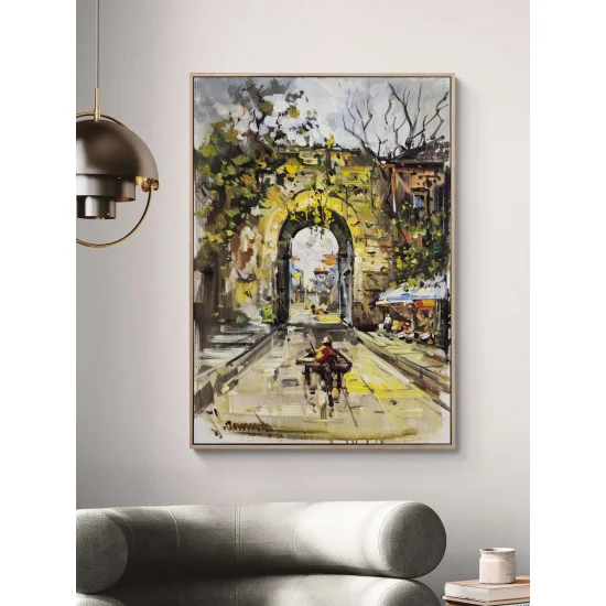 Zamanın Kapısından Yağlı Boya Tablosu