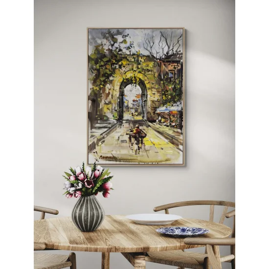 Zamanın Kapısından Yağlı Boya Tablosu