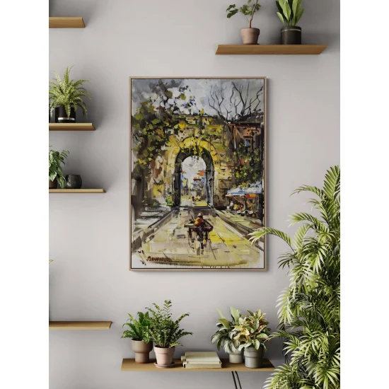 Zamanın Kapısından Yağlı Boya Tablosu