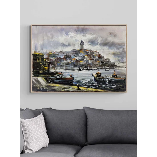 Eski İstanbul’un Işığı Yağlı Boya Tablosu