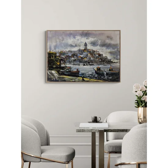 Eski İstanbul’un Işığı Yağlı Boya Tablosu