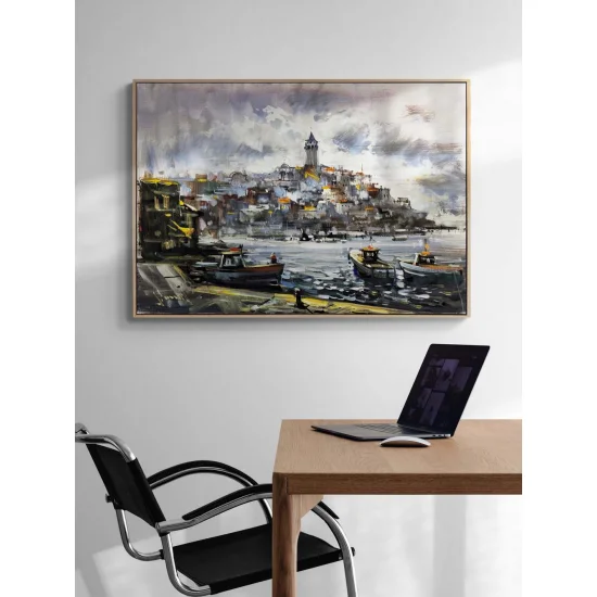 Eski İstanbul’un Işığı Yağlı Boya Tablosu