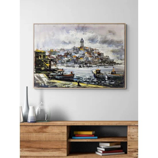 Eski İstanbul’un Işığı Yağlı Boya Tablosu