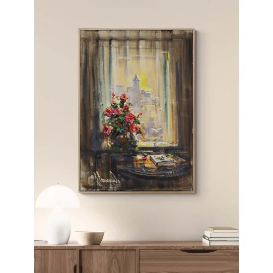 Geçmişe Açılan İstanbul Yağlı Boya Tablosu