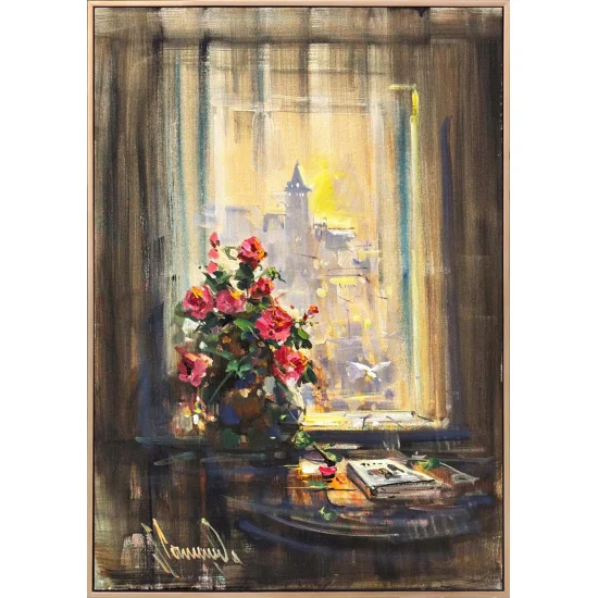 Geçmişe Açılan İstanbul Yağlı Boya Tablosu