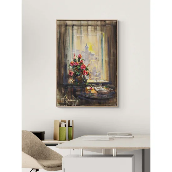 Geçmişe Açılan İstanbul Yağlı Boya Tablosu