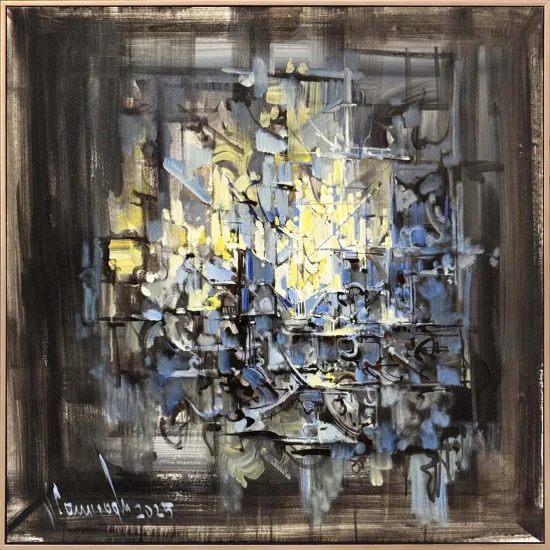 Boşluğun Haritası Yağlı Boya Tablosu