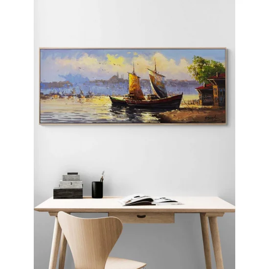 Sabahın İlk Işığında Boğaz Yağlı Boya Tablosu