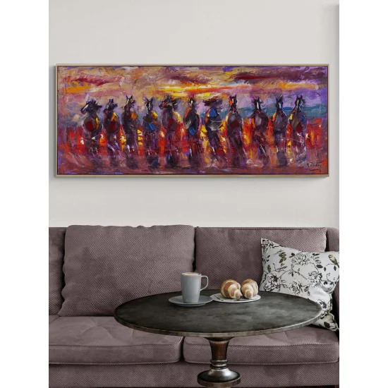 Dörtnalın Senfonisi Yağlı Boya Tablosu