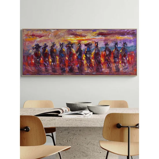 Dörtnalın Senfonisi Yağlı Boya Tablosu