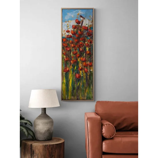 Kırlangıcın Bahar Çağrısı Yağlı Boya Tablosu