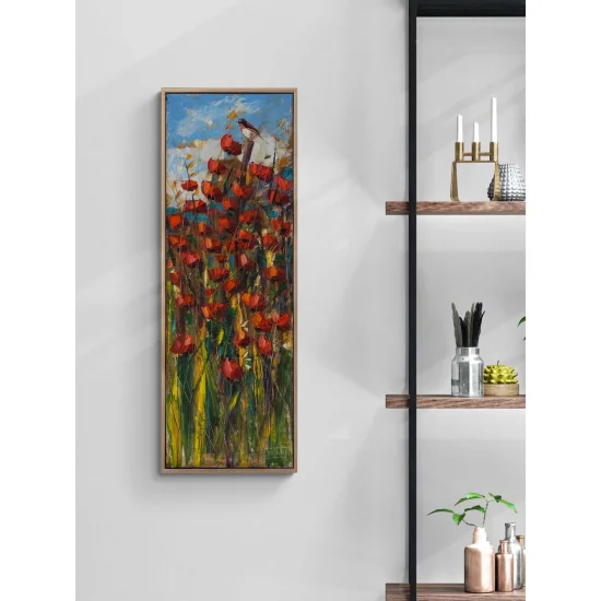 Kırlangıcın Bahar Çağrısı Yağlı Boya Tablosu