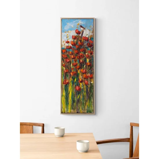 Kırlangıcın Bahar Çağrısı Yağlı Boya Tablosu