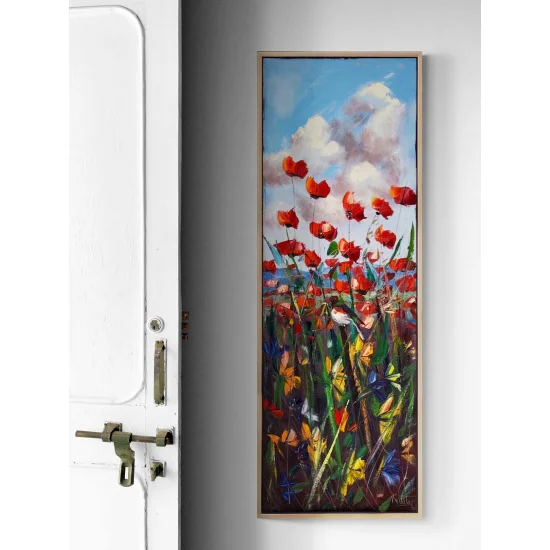 Gelinciklerde Özgürlük Yağlı Boya Tablosu