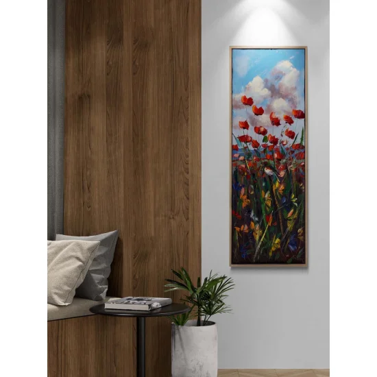 Gelinciklerde Özgürlük Yağlı Boya Tablosu