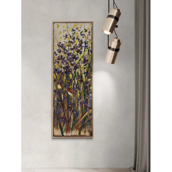 Güneşle Açan Bahçe Yağlı Boya Tablosu