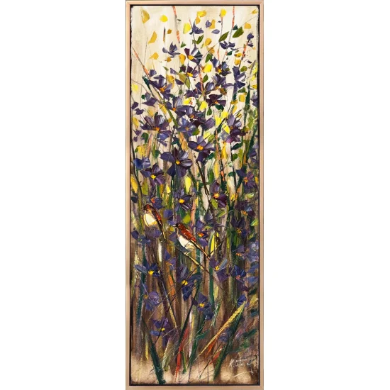 Güneşle Açan Bahçe Yağlı Boya Tablosu