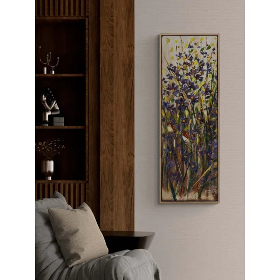 Güneşle Açan Bahçe Yağlı Boya Tablosu