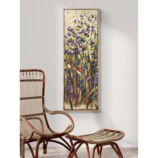 Güneşle Açan Bahçe Yağlı Boya Tablosu